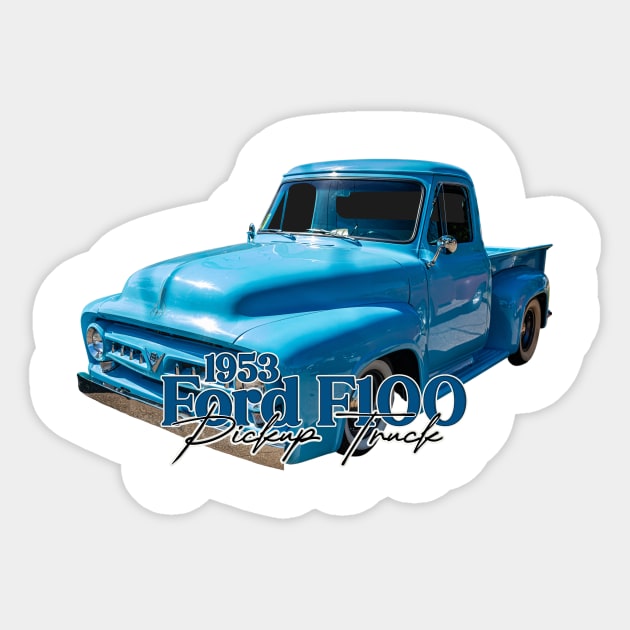 1953 Ford F100 Pickup Truck Sticker by Gestalt Imagery